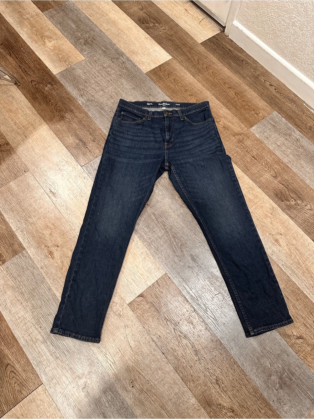 Goodfellow & Co Dark Blue Straight-Leg Men's Jeans